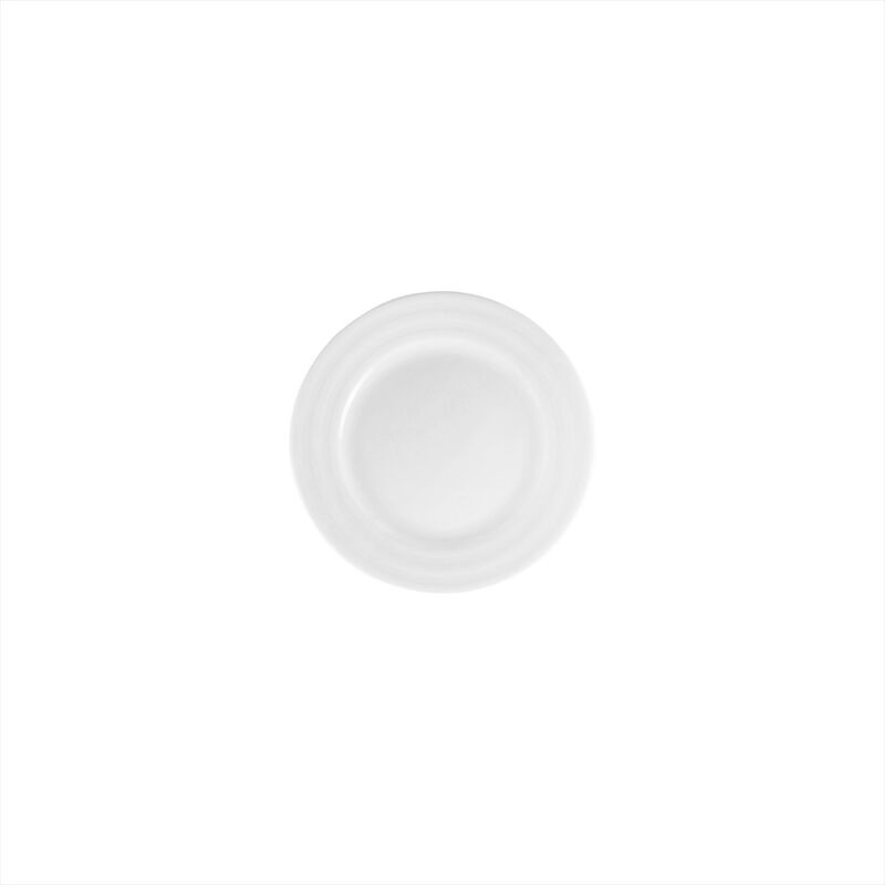 Porcelain Lizbon dia.6.25" Round White Porcelain Plate (Set of 4)