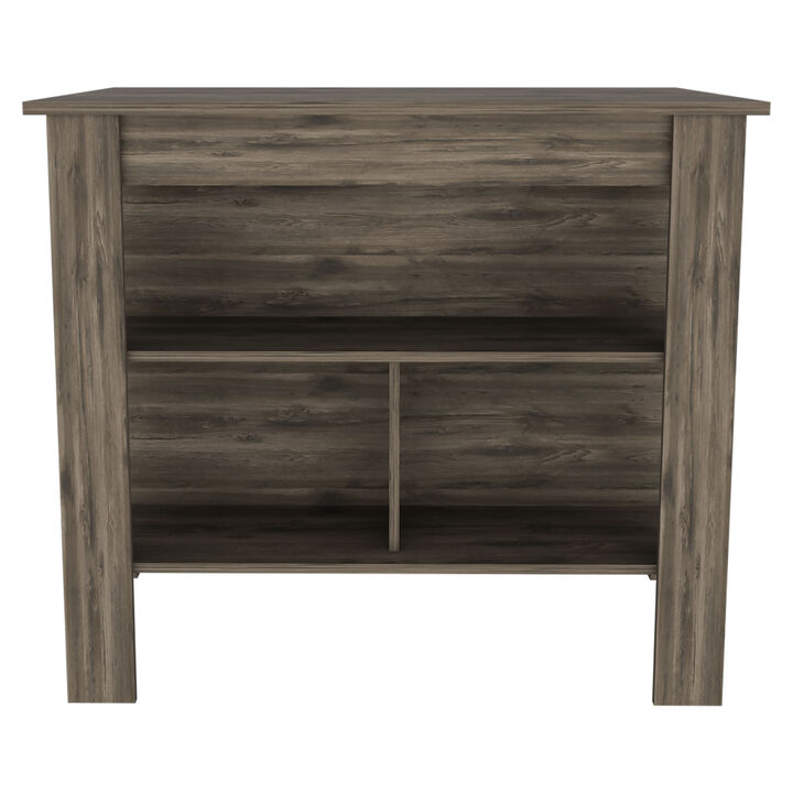 Kitchen Island Dozza, Kitchen, Dark Brown