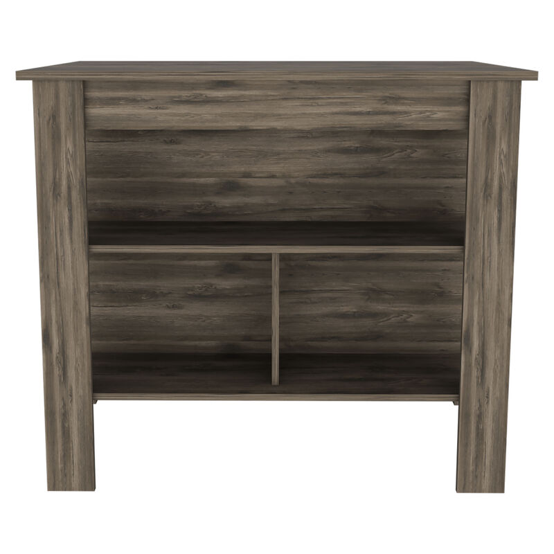 Kitchen Island Dozza, Kitchen, Dark Brown