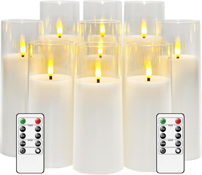 Kakoya Flickering Flameless Candles Battery Operated with Remote