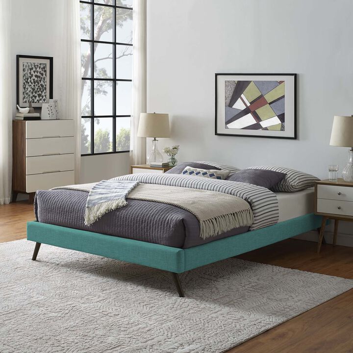 Modway - Loryn Full Fabric Bed Frame with Round Splayed Legs