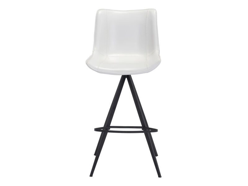 Aki Barstool (Set of 2) White & Black