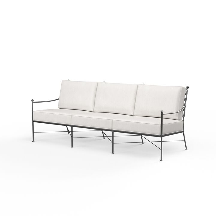 Provence Sofa in Canvas Flax w/ Self Welt
