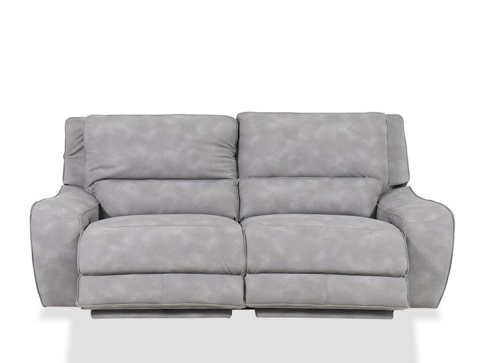 Double recliner loveseat in gray