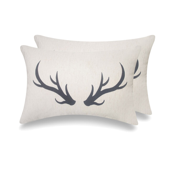 Cottage Icons throw pillow - set of 2