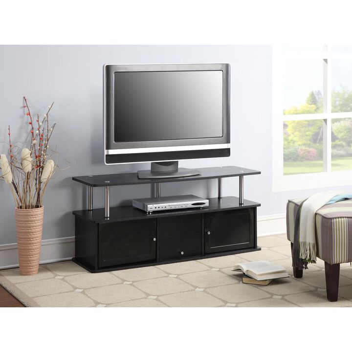 Convience Concept, Inc. TV Stand with 3 Storage Cabinets and Shelf for TVs up to 55 inches
