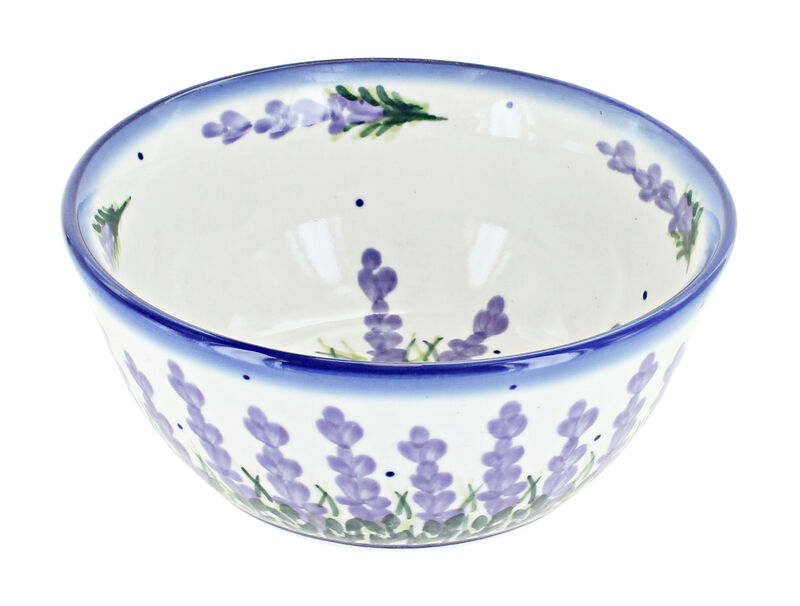 Blue Rose Polish Pottery Berry Cereal/Soup Bowl