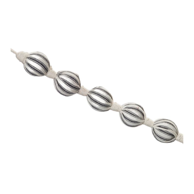 Fabric Ball Garland Set of 2 for Unique Wall and Mantel Decorations