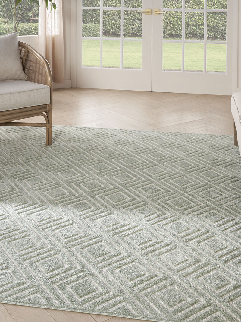 Care Free CAF03 Green 7'10" x 9'10" Rug