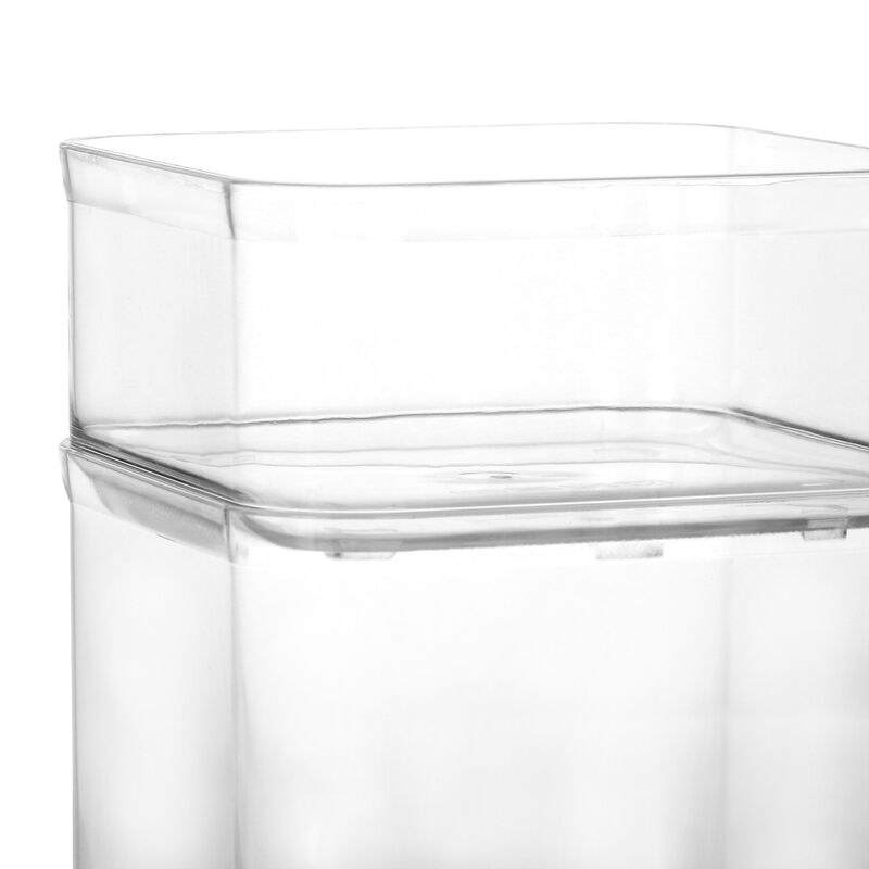Martha Stewart 2 Piece Plastic Stackable Container Set with Lids