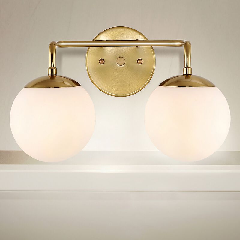 Louis Parisian Globe Metalfrosted Glass Modern Contemporary LED Vanity
