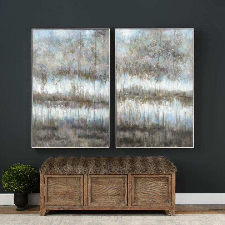 Gray Reflections Landscape Art (Set of 2)