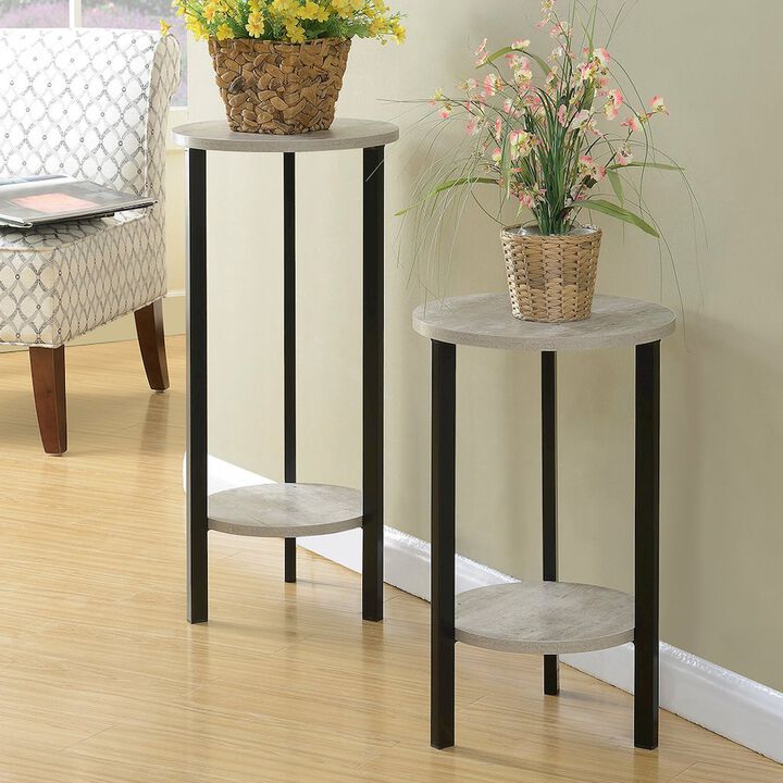 Convience Concept, Inc. Graystone 31 inch 2 Tier Plant Stand