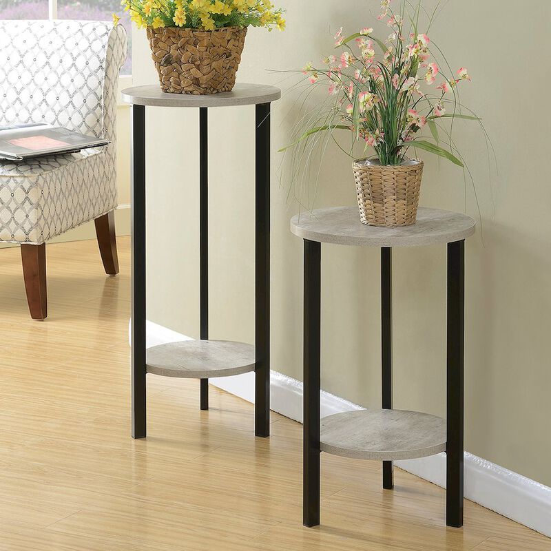Convience Concept, Inc. Graystone 31 inch 2 Tier Plant Stand