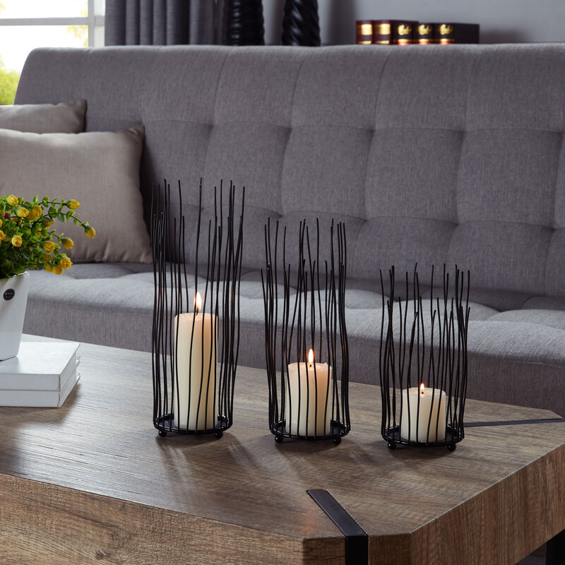 Willow Iron Candleholder 3-piece Set