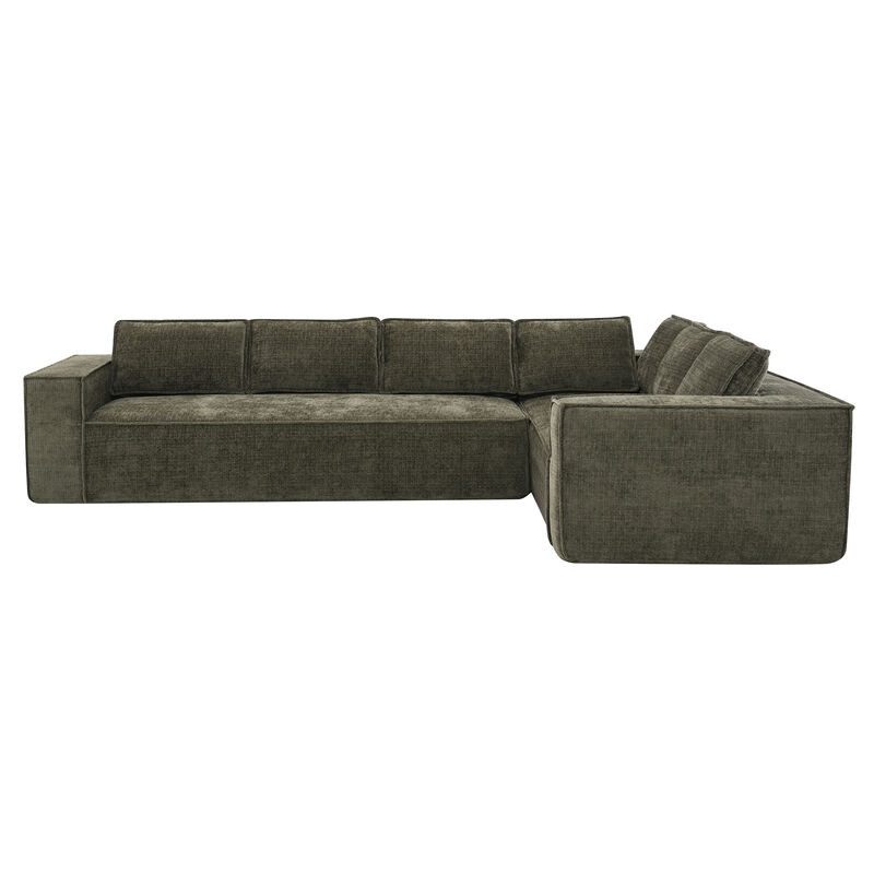 Merax Modern L-Shaped Cloud Sofa Set for Living Room
