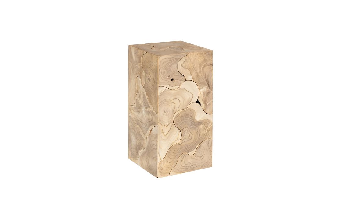 Teak Slice Small Pedestal