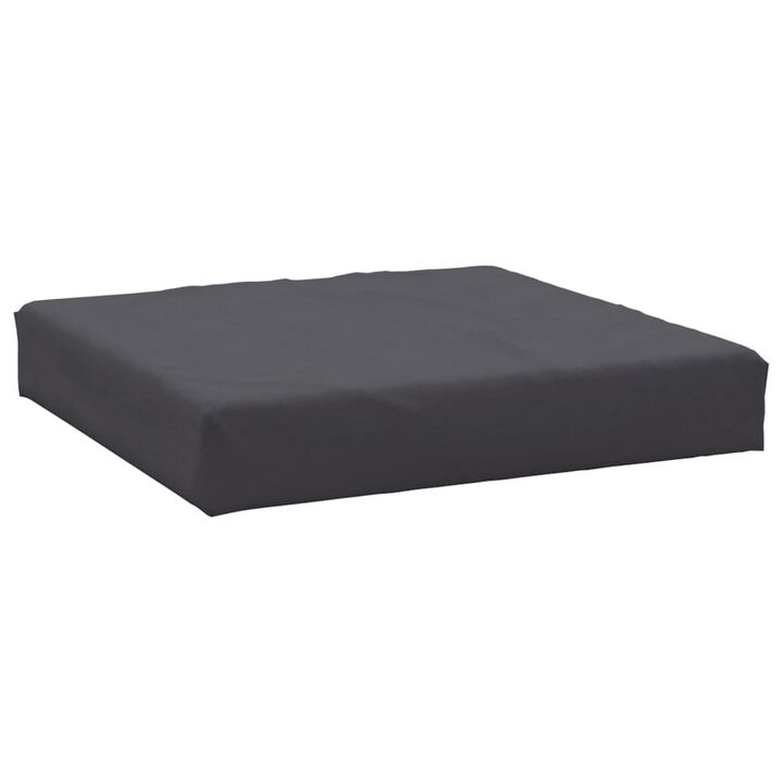 Paom Outdoor Cushion for Bench Set of 3, Dark Gray Oxford Fabric - Benzara