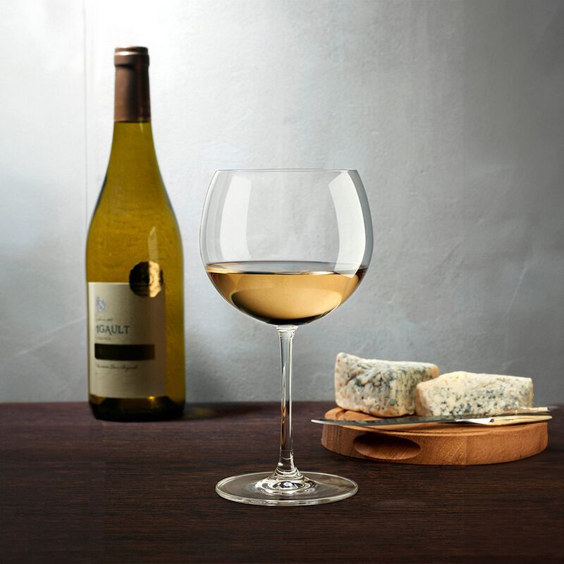 Vantage Crystal Bourgogne White Glasses 18.25 oz. (Set of 2)