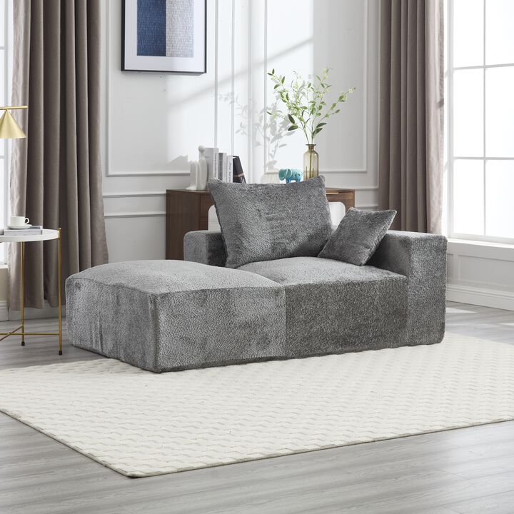 Merax Chenille 2-seat Lounging Sofa  Chair