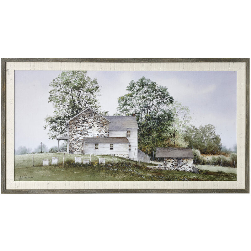 Bee Boxes Framed Print