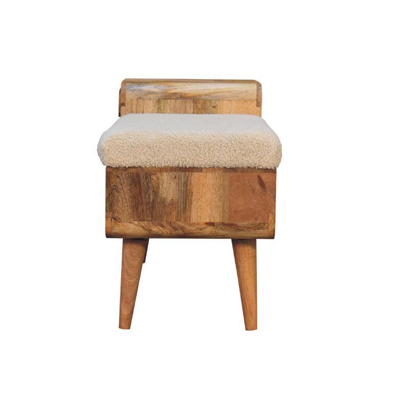 Artisan Furniture Boucle Carved Solid Wood 1 Door  Telephone Table