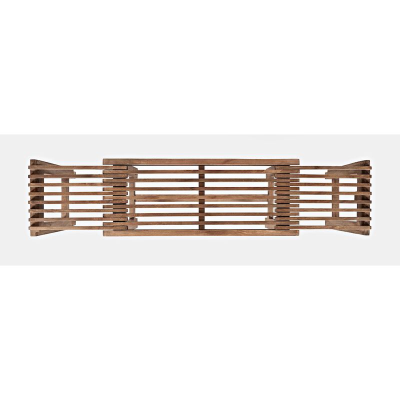 Jofran Bradford Modern Extendable Solid Mango Hardwood Bench