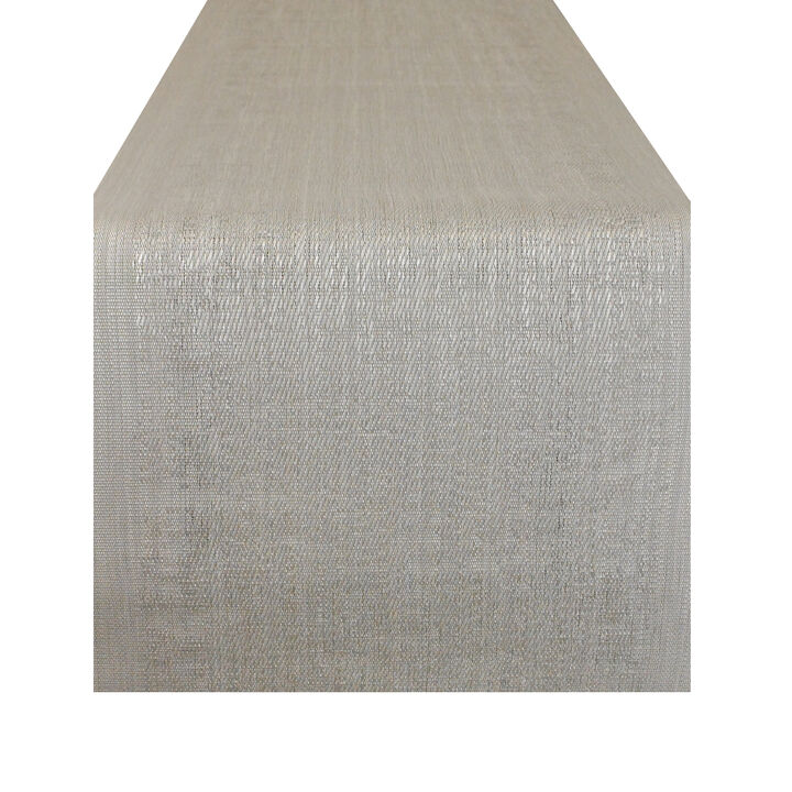 72" Gray Space Dyed Solid Rectangular Table Runner