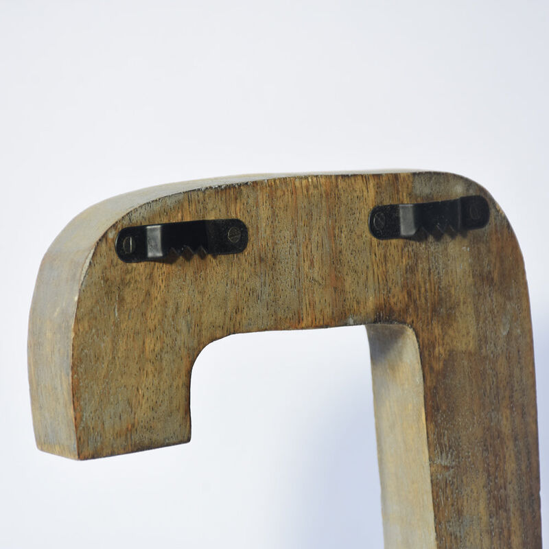 Vintage Gray Handmade Eco-Friendly "C" Alphabet Letter Block For Wall Mount & Table Top D�cor