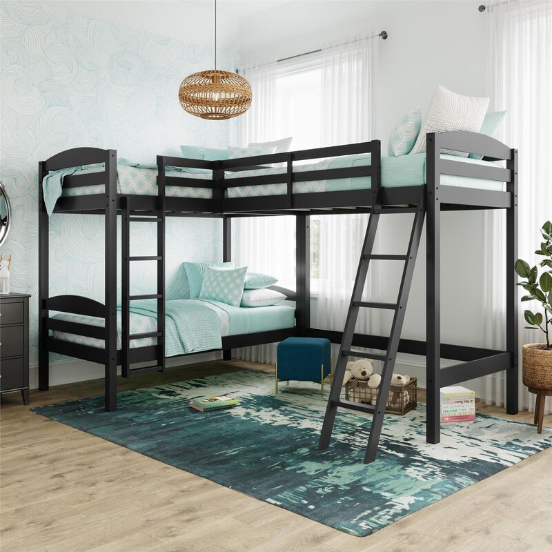 Giselle Triple Wood Bunk Bed