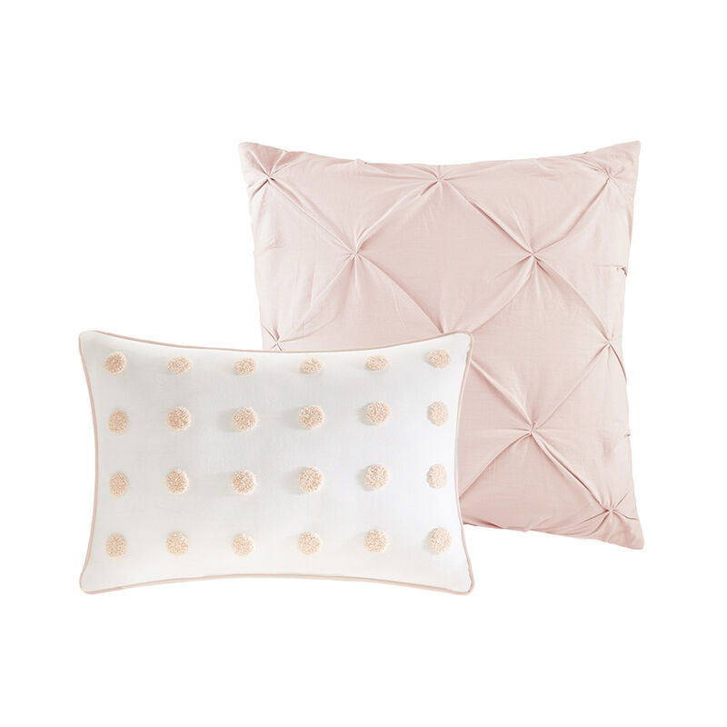 Gracie Mills Olga 7-Piece Cotton Jacquard Comforter Set