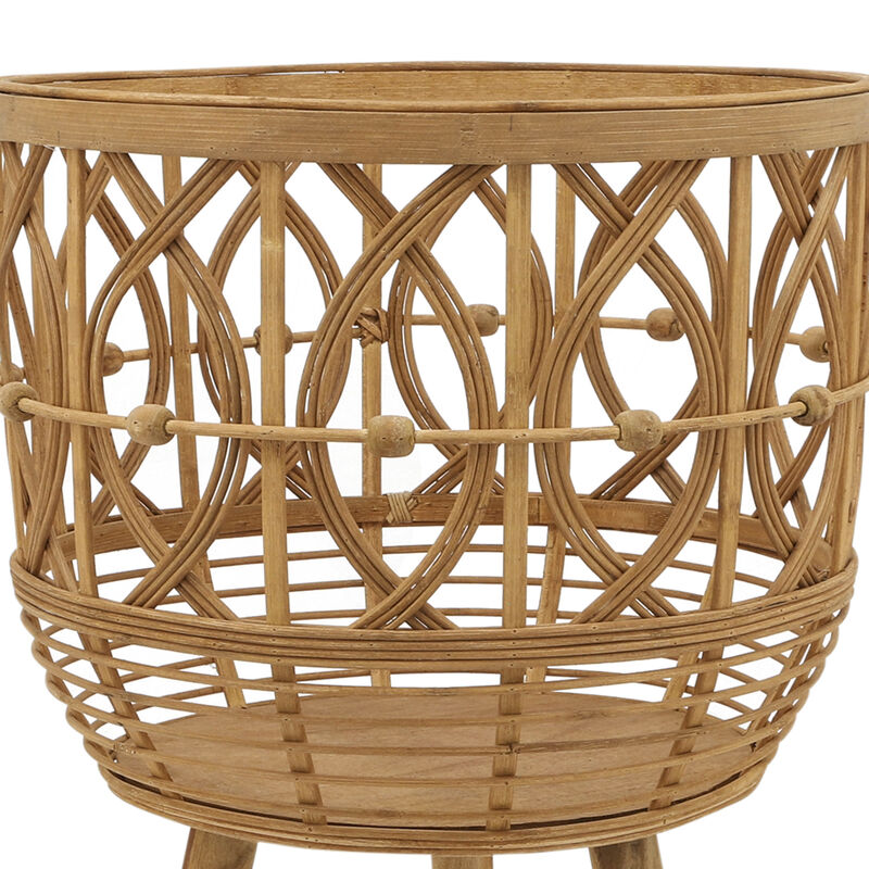 S/3 Bamboo Planters Natural