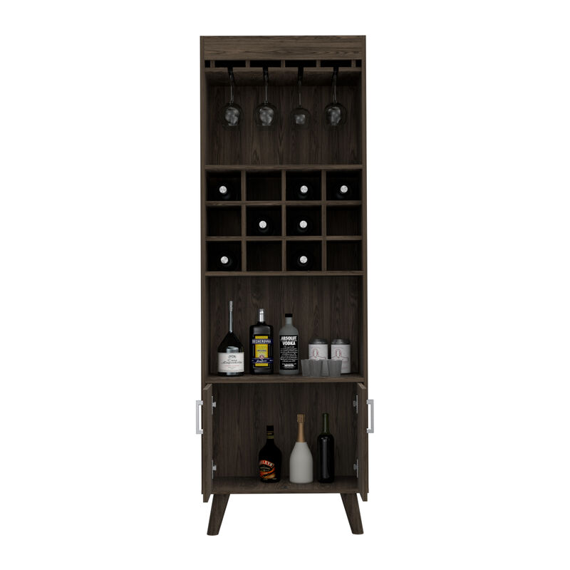 Bar Cabinet Bull, Living Room, Dark Walnut
