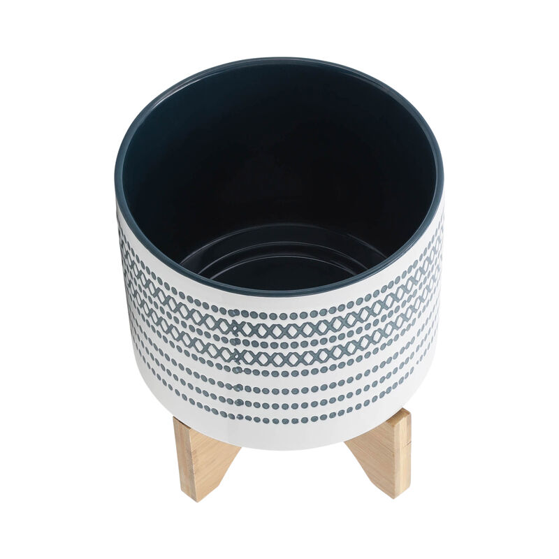 Planter on Stand with Dots Set