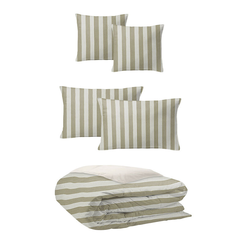 6ix Tailors Fine Linens Wave Runner Sand Coverlet Set