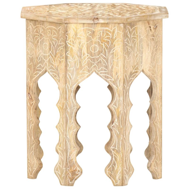 vidaXL Side Table ?18.9" Solid Mango Wood
