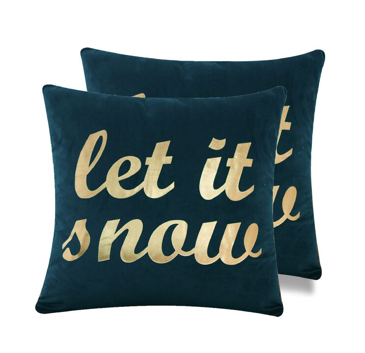 Christmas Icons throw pillow - set of 2