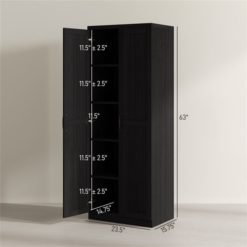 Multi-Purpose Kitchen Cabinet with Adjustable Shelves and Storage Drawers