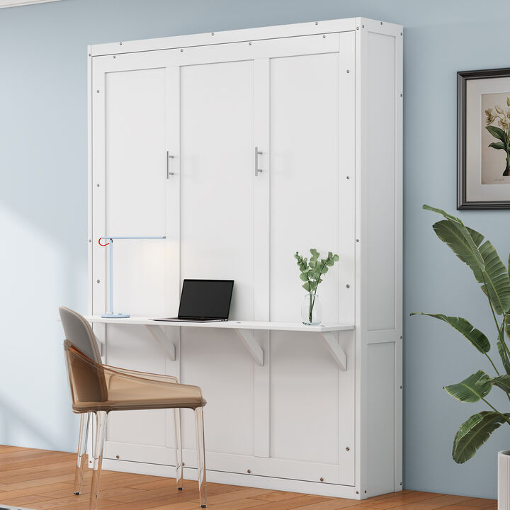 Merax Murphy Bed Cabinet with Desk
