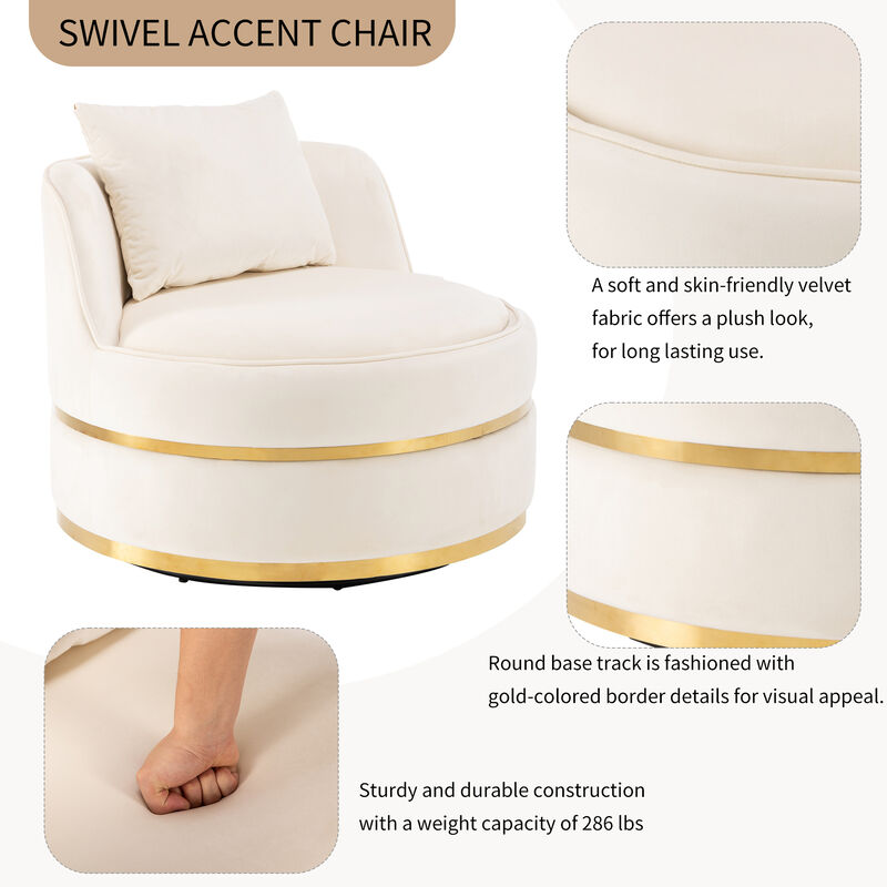Merax Modern Velvet Upholstered Accent Chair