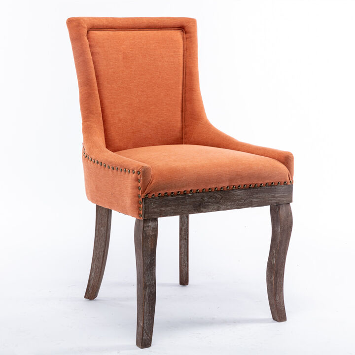 Set of 2 Ultra Side Dining Chairs, Orange