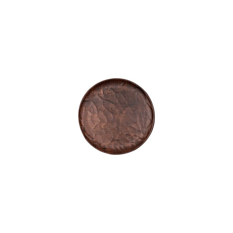 Turgla Composite dia.8.25" Round Brown Composite Plate (Set of 4)