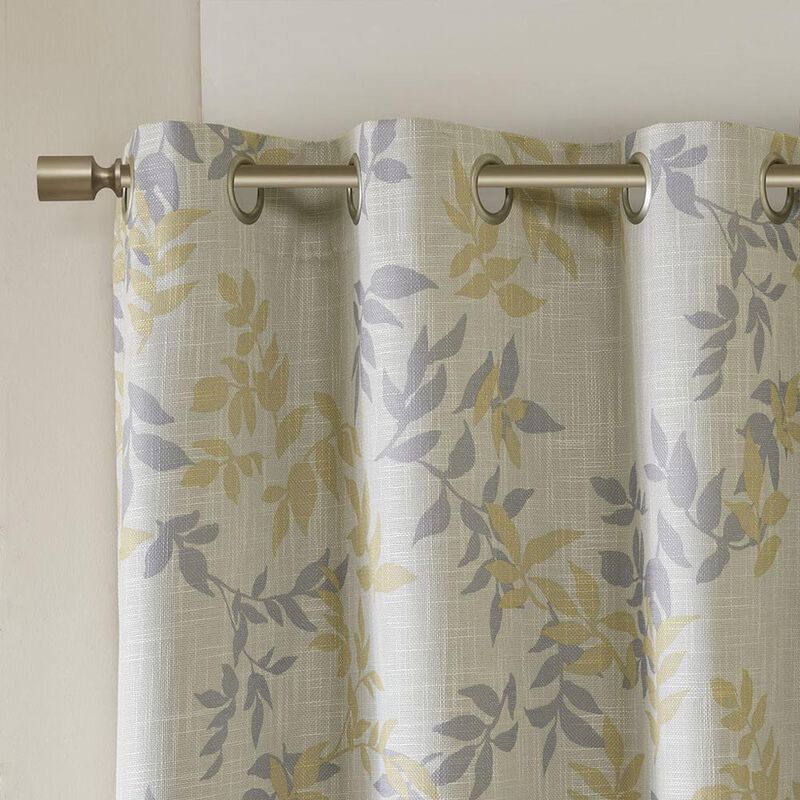 Belen Kox Julie Printed Botanical Blackout Window Panel , Belen Kox