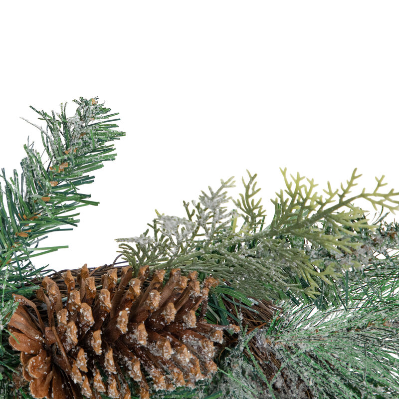 6' x 9" Mixed Pine and Pine Cones Artificial Christmas Garland  Unlit