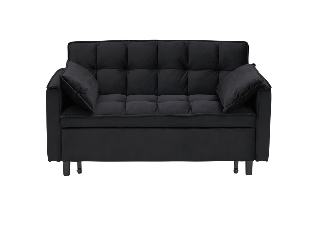 Merax Velvet Loveseat Futon Sofa Couch