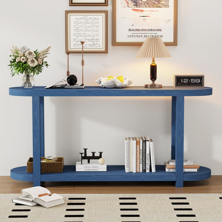 Merax Modern Minimalist Ash Veneer Entryway Console Table