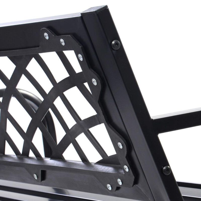 Hivvago Bench Deck with Steel Frame for outdoor