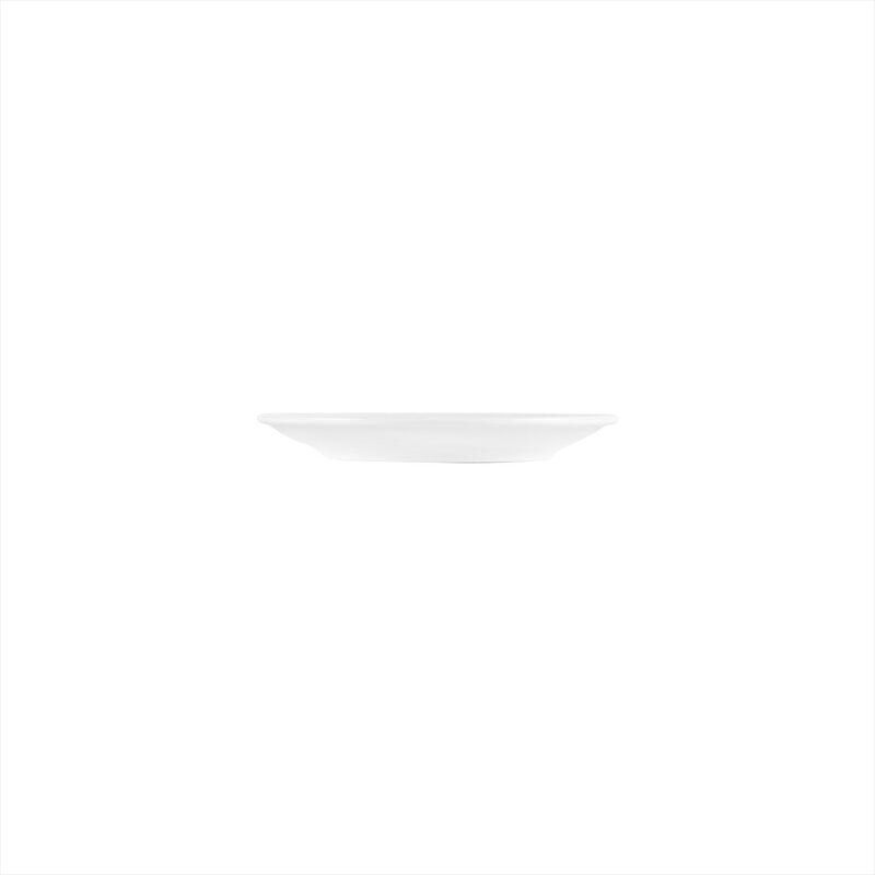 Porcelain Delta-Coupe dia.7.5" Round White Porcelain Plate (Set of 4)