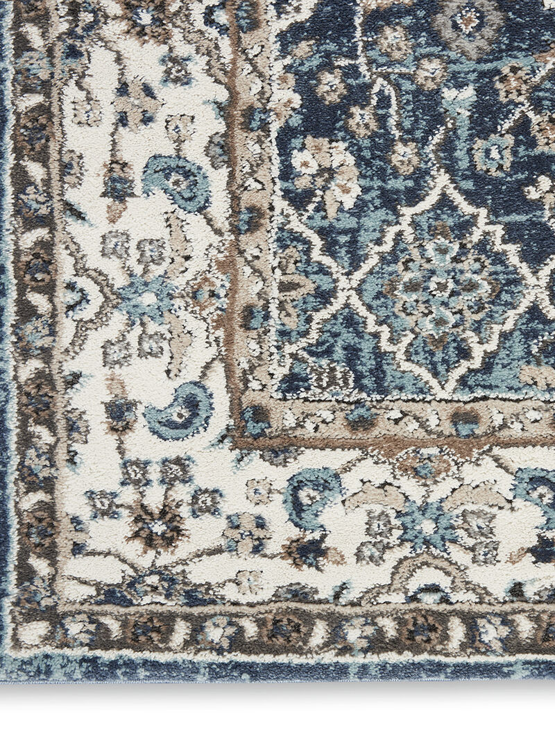 American Manor AMR01 Blue/Ivory 7'10" x 9'10" Rug