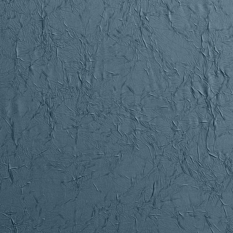 Ellis Curtain Portland Crushed Taffeta Rod Pocket Valance - 48x15", Blue